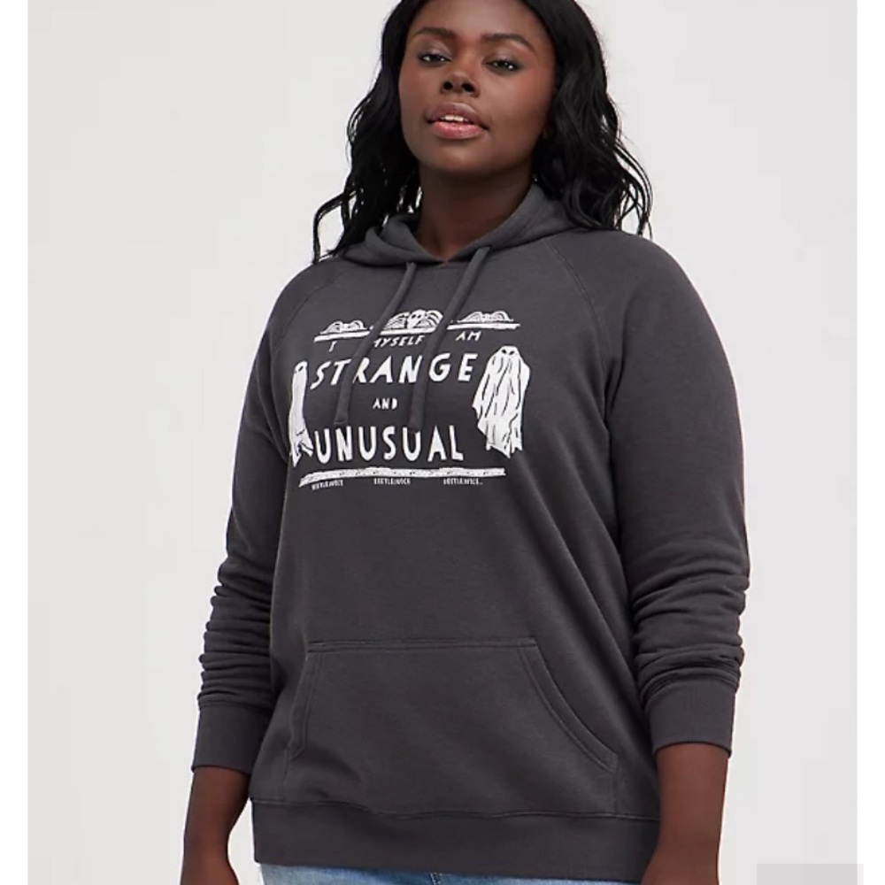 HOODIE - FLEECE BEETLEJUICE STRANGE BLACK